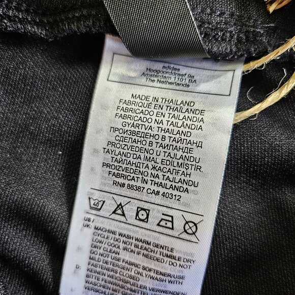 Adidas Women's Black Essentials 3-Stripes Tricot Pants Size: M - Picture 10 of 12